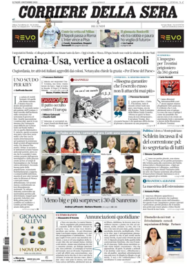 Cover of Corriere della Sera 