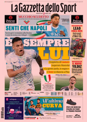 Cover of La Gazzetta dello Sport 