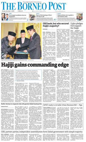 Cover of The Borneo Post (Sabah)