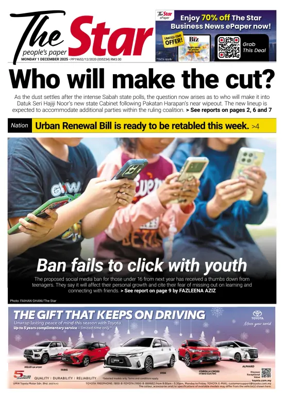 Cover of The Star Malaysia