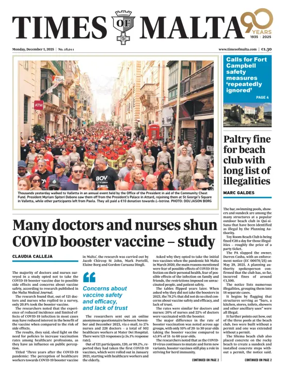 Cover of Times of Malta