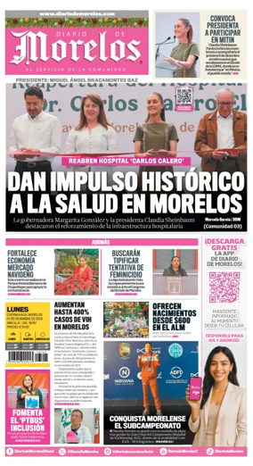 Cover of Diario de Morelos