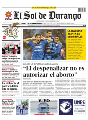 Cover of El Sol de Durango