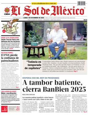 Cover of El Sol de Mexico