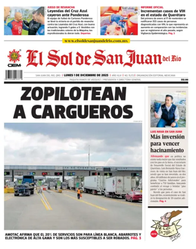 Cover of El Sol de San Juan del Río