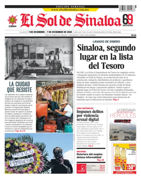 Cover of El Sol de Sinaloa