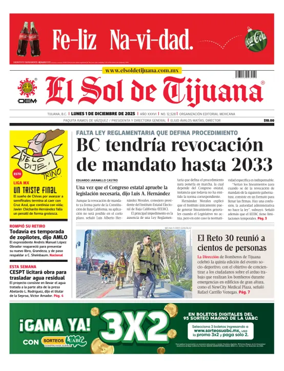 Cover of El Sol de Tijuana