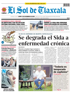 Cover of El Sol de Tlaxcala