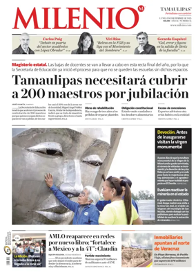 Cover of Milenio Tamaulipas