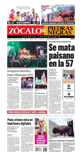 Cover of Zócalo Piedras Negras