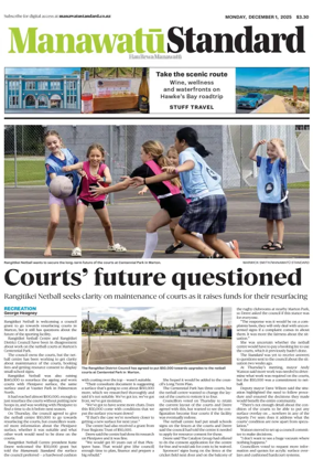 Cover of Manawatu Standard