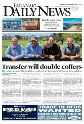 Cover of Taranaki Daily News