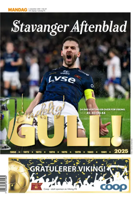 Cover of Stavanger Aftenblad