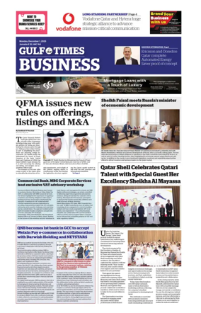 Cover of Gulf Times Business