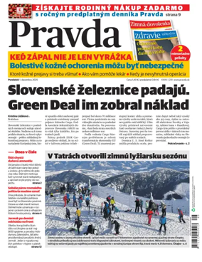 Cover of Pravda of Slovakia