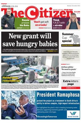 Cover of The Citizen (KZN)