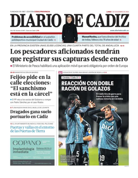 Cover of Diario de Cadiz
