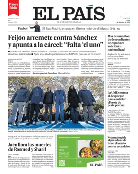 Cover of El País (1ª Edición)