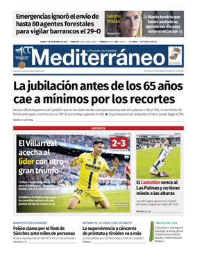 Cover of El Periódico Mediterráneo