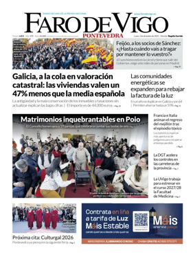 Cover of Faro de Vigo (Pontevedra)