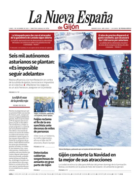 Cover of La Nueva España (Gijón)