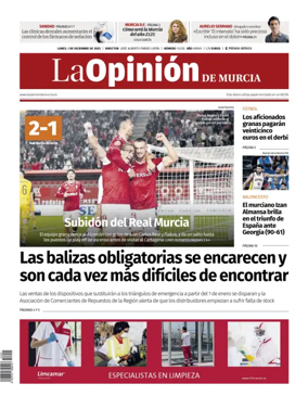 Cover of La Opinión de Murcia