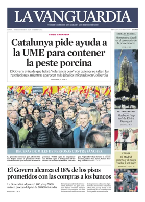 Cover of La Vanguardia