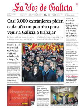 Cover of La Voz de Galicia (Barbanza)