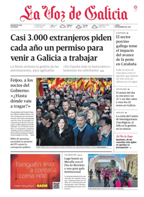 Cover of La Voz de Galicia (Monforte)