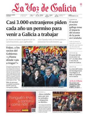 Cover of La Voz de Galicia (Viveiro)