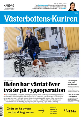 Cover of Västerbottens-Kuriren