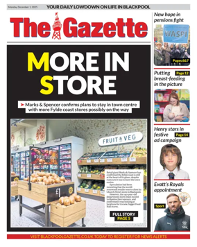 Cover of Blackpool Gazette