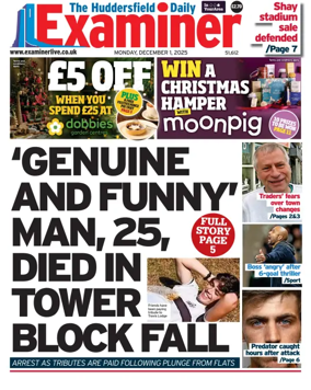 Cover of Huddersfield Daily Examiner