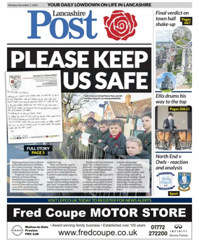 Cover of Lancashire Evening Post