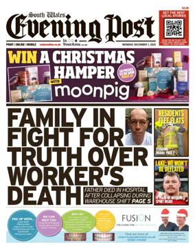 Cover of South Wales Evening Post