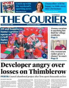 Cover of The Courier & Advertiser (Perth and Perthshire Edition)