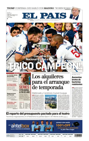 Cover of El Pais (Uruguay)