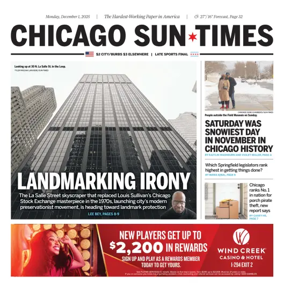Cover of Chicago Sun-Times