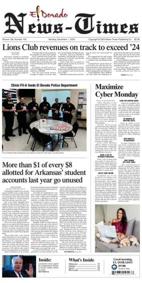 Cover of El Dorado News-Times (VCID - Camden News)
