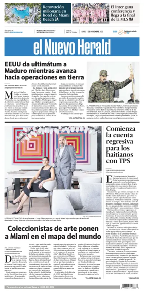 Cover of El Nuevo Herald