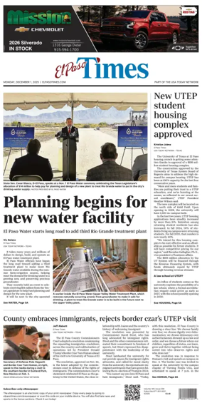 Cover of El Paso Times