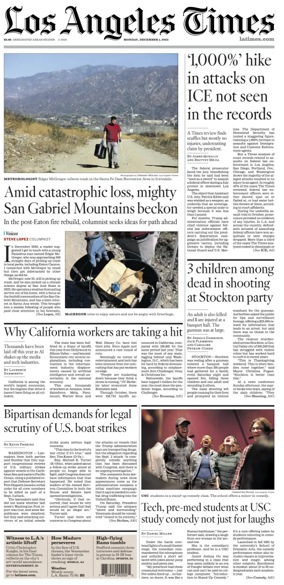 Cover of Los Angeles Times