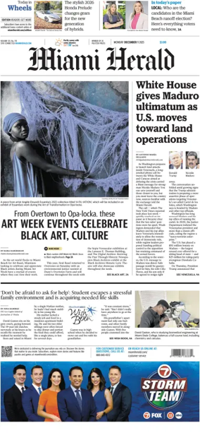 Cover of Miami Herald