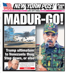 Cover of New York Post