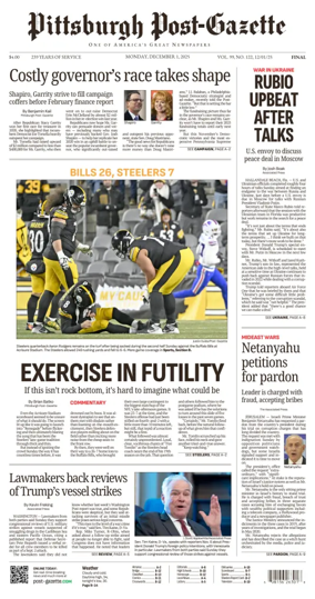 Cover of Pittsburgh Post-Gazette