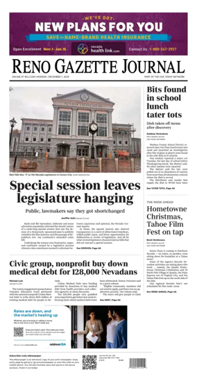 Cover of Reno Gazette Journal