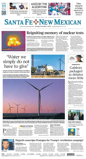 Cover of Santa Fe New Mexican