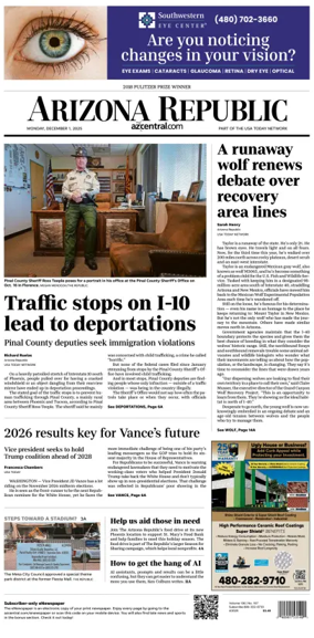 Cover of The Arizona Republic