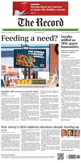 Cover of The Bergen Record