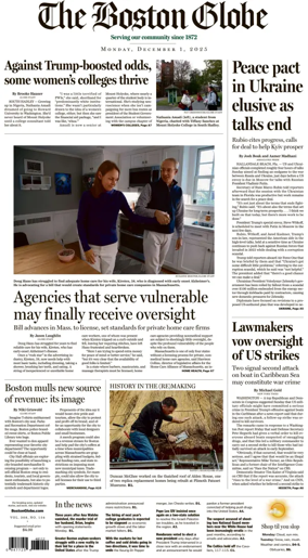 Cover of The Boston Globe